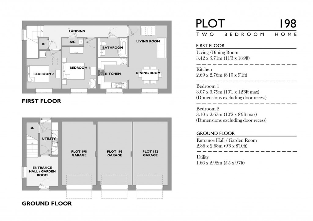 Floorplans For Nottington Park,  Nottington, Weymouth