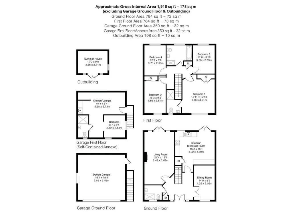 Floorplans For Sampford Road, Thaxted, Dunmow