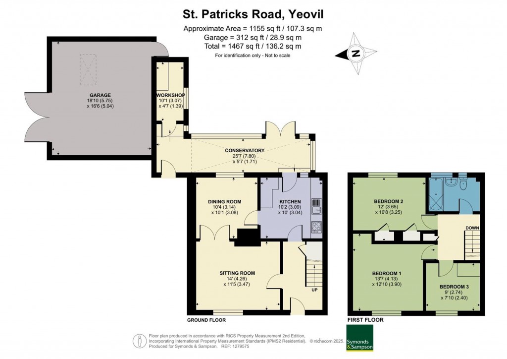 Floorplans For St. Patricks Road, Yeovil