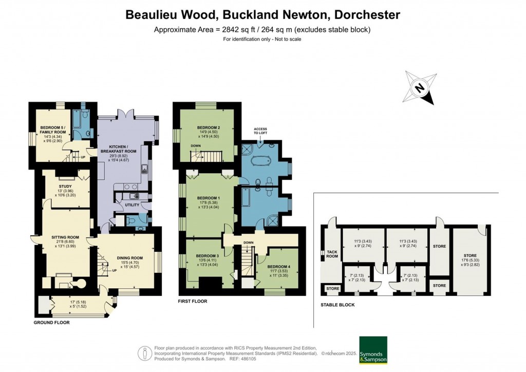 Floorplans For Buckland Newton, Dorchester, Dorset