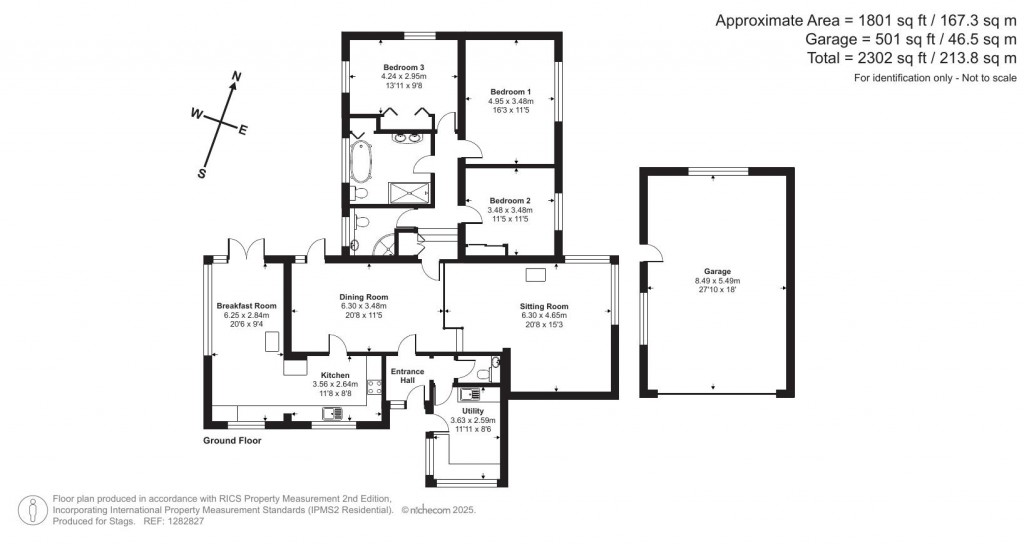 Floorplans For St. Michaels Close, Alphington, Exeter