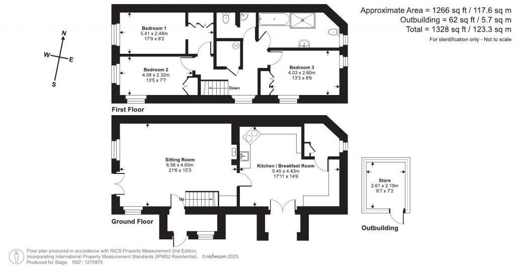 Floorplans For Pethybridge, Lustleigh, Newton Abbot