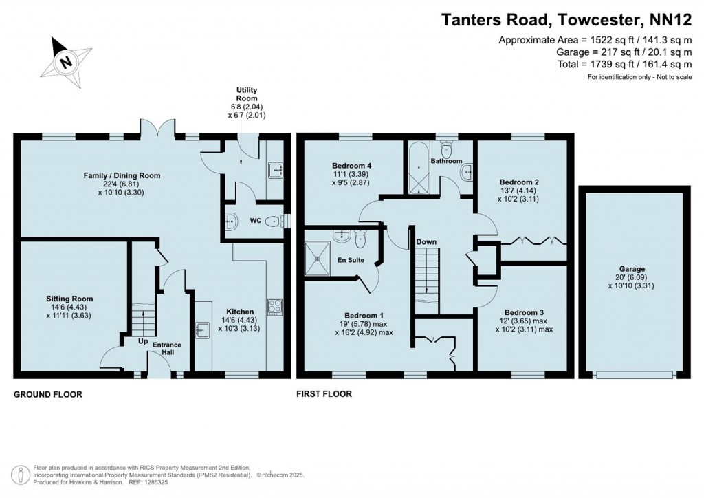 Floorplans For Tanters Road, Towcester, NN12
