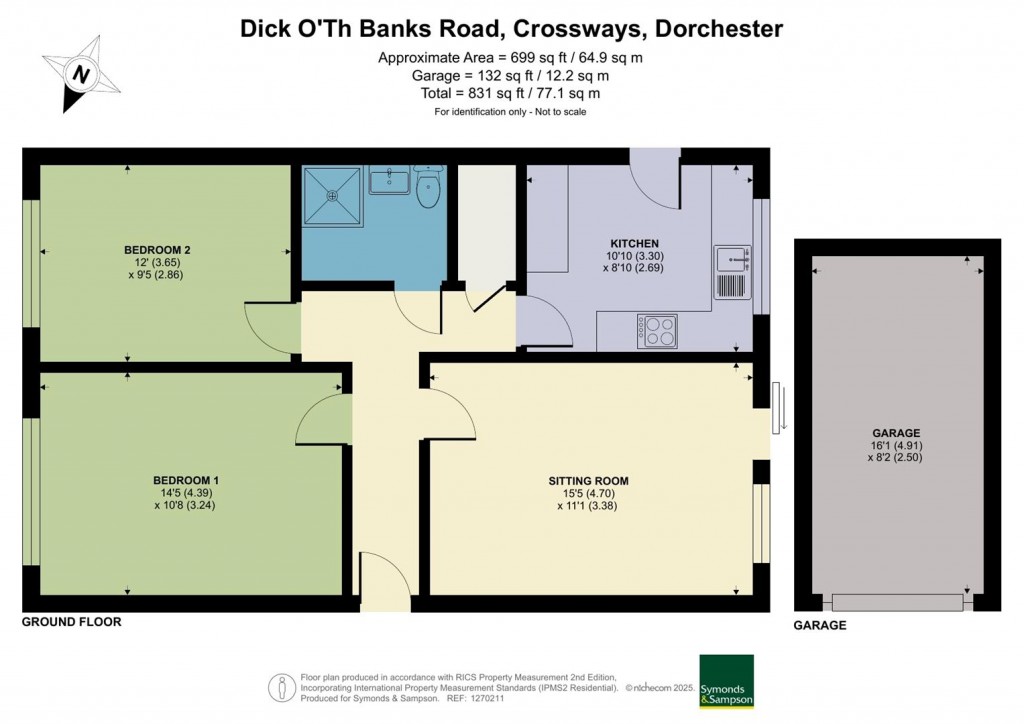 Floorplans For Dick O'Th Banks Road, Crossways, Dorchester