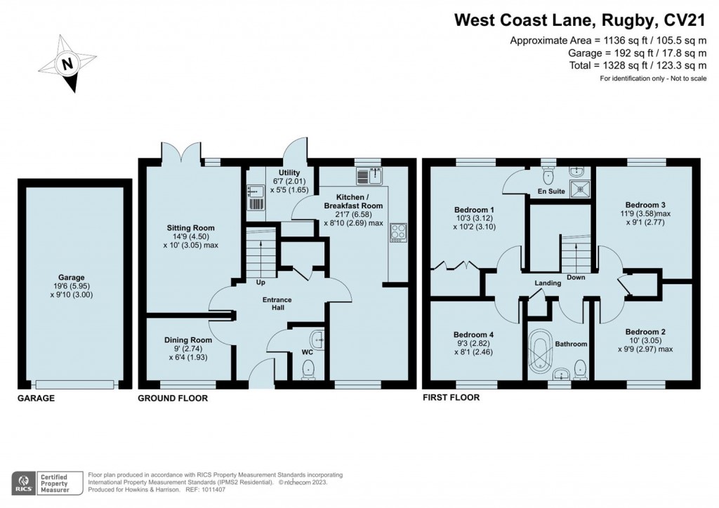 Floorplans For West Coast Lane, Rugby, CV21