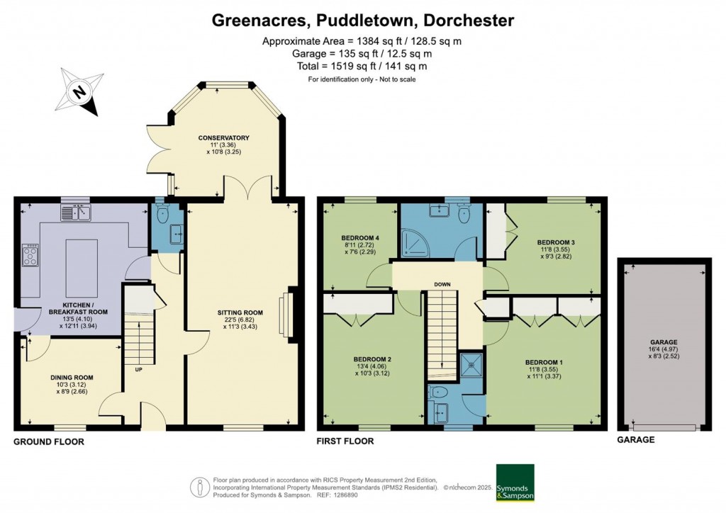 Floorplans For Greenacres, Puddletown, Dorchester