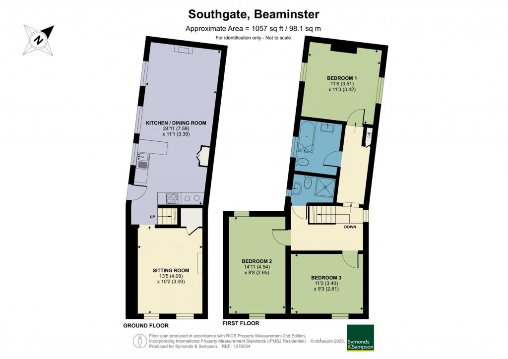 Floorplans For Southgate, Beaminster, Dorset
