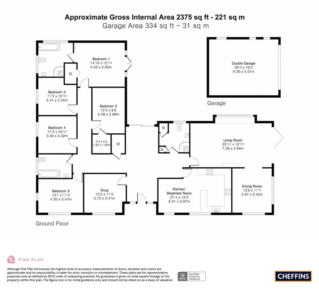 Floorplans For Bakers Lane, Linton