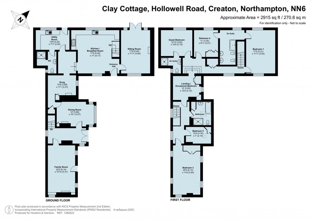 Floorplans For Hollowell Road, Creaton, Northampton, NN6