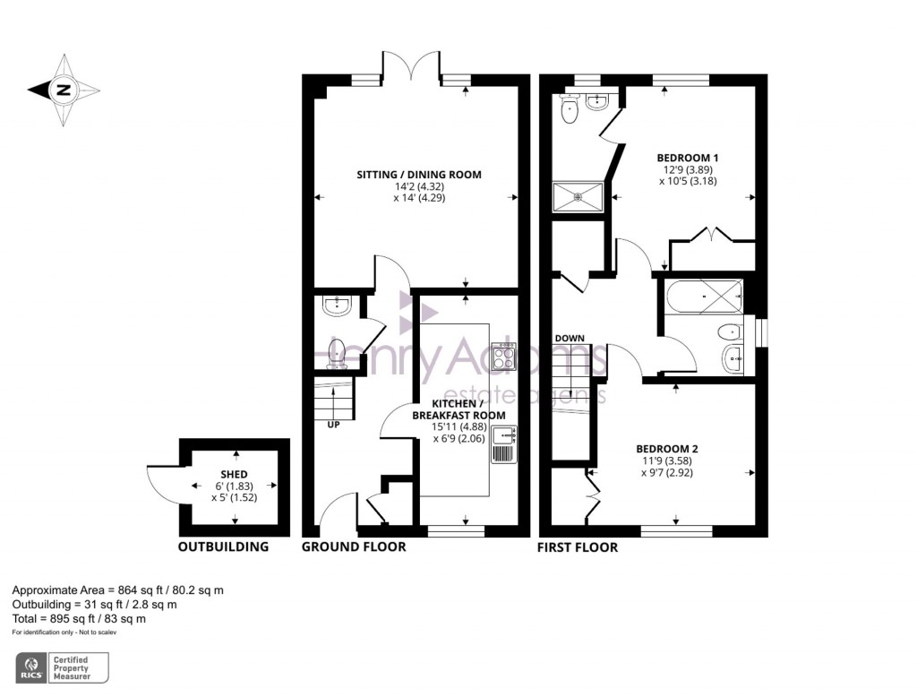 Floorplans For Chesham Place, Barnham, PO22
