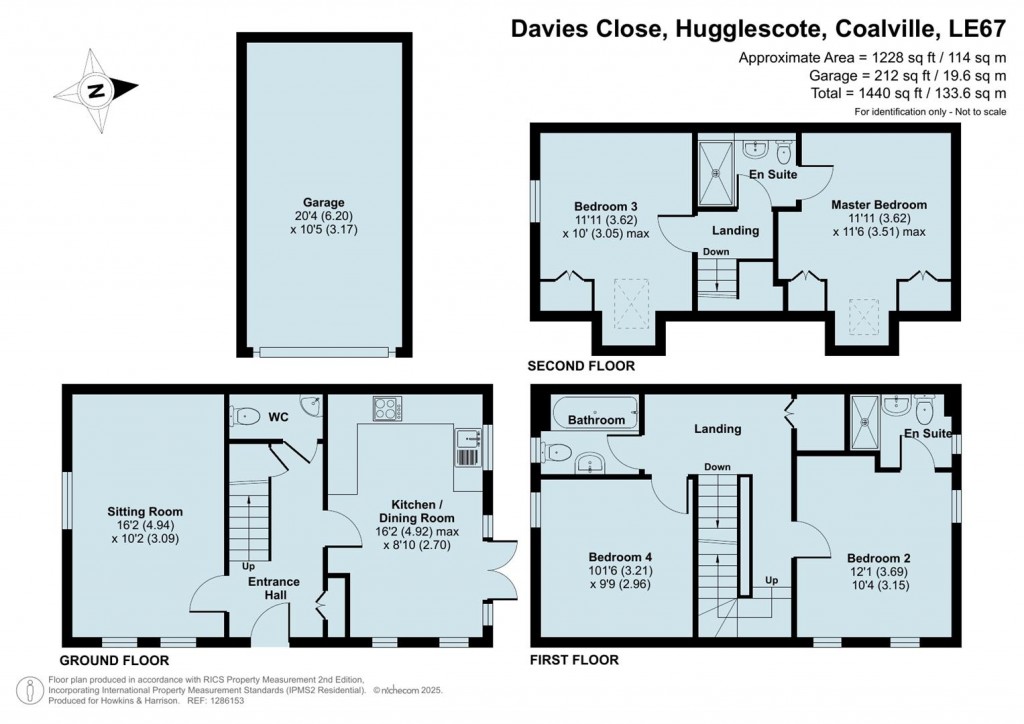 Floorplans For Davies Close, Hugglescote, LE67
