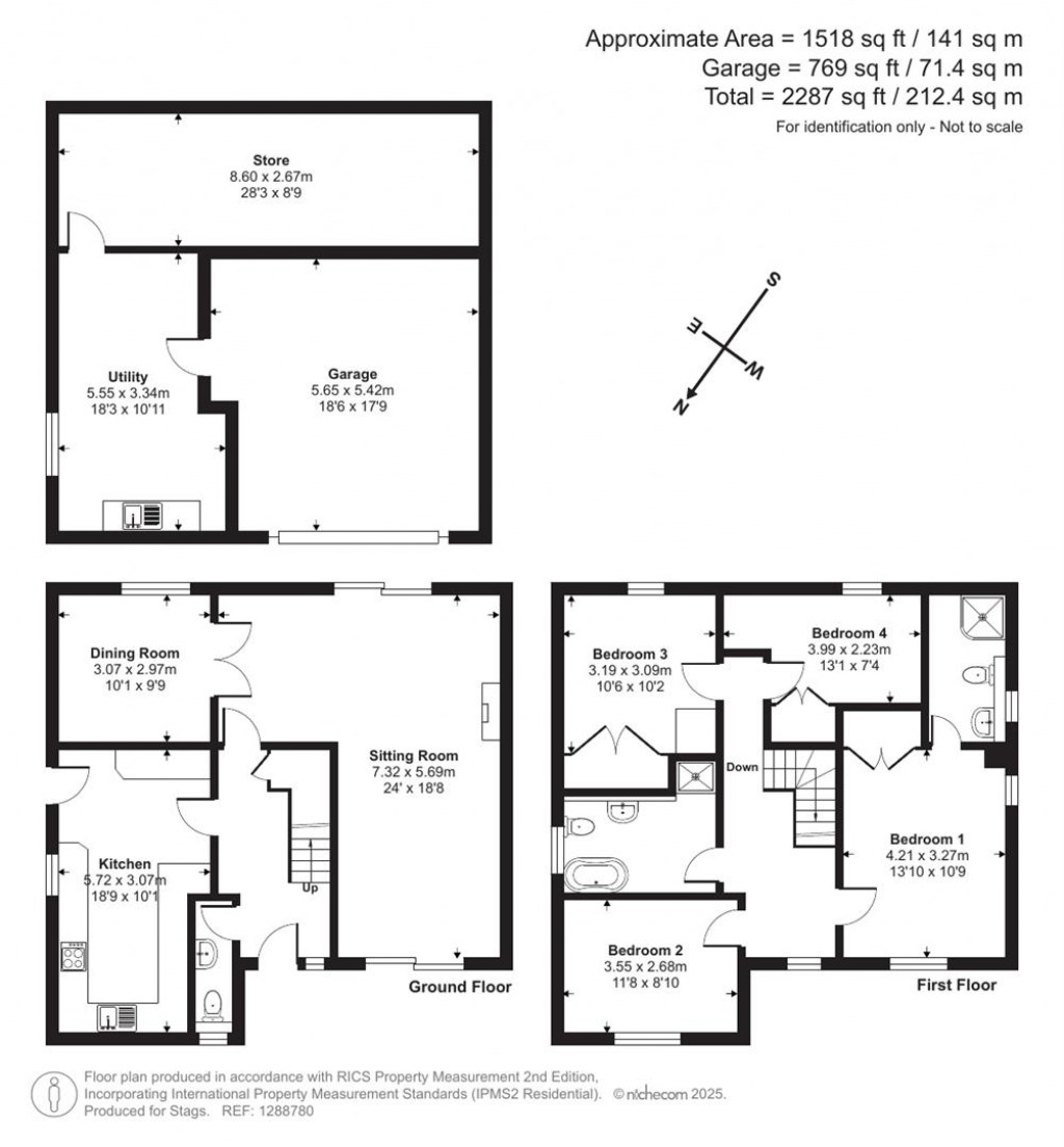 Floorplans For Silver Street, Shepton Beauchamp, Ilminster