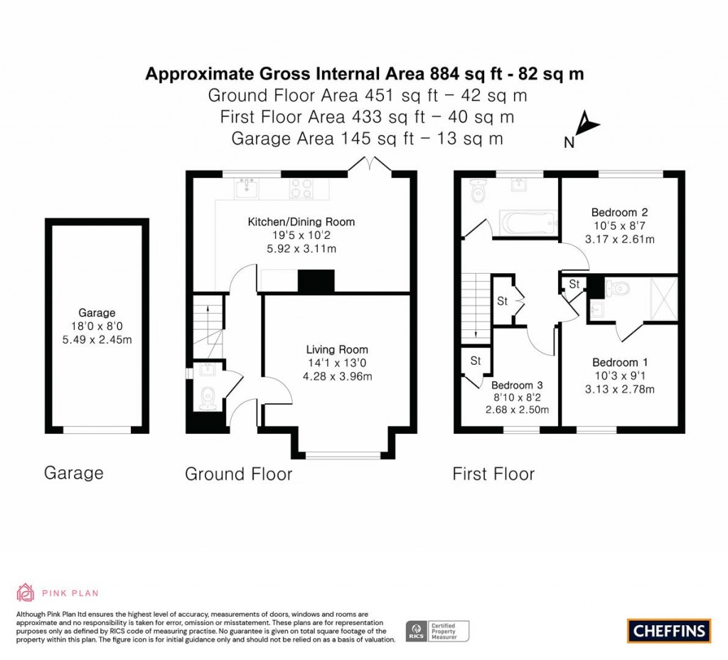 Floorplans For Bourne Road, Cambridge