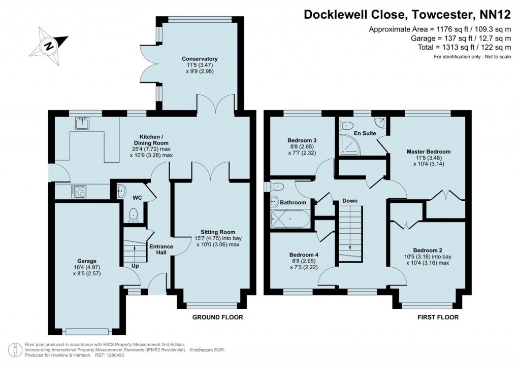 Floorplans For Docklewell Close, Towcester, NN12