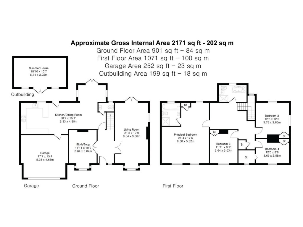 Floorplans For High Street, Great Sampford, Saffron Walden
