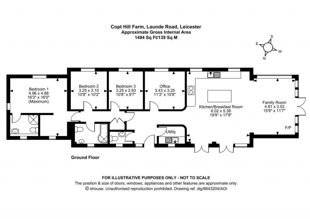 Floorplans For Launde Road, Launde, Leicester