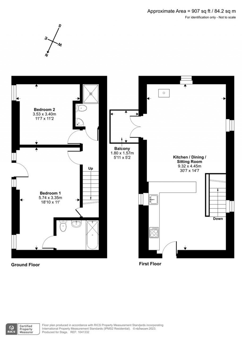 Floorplans For Long Lanes, St Erth, Hayle