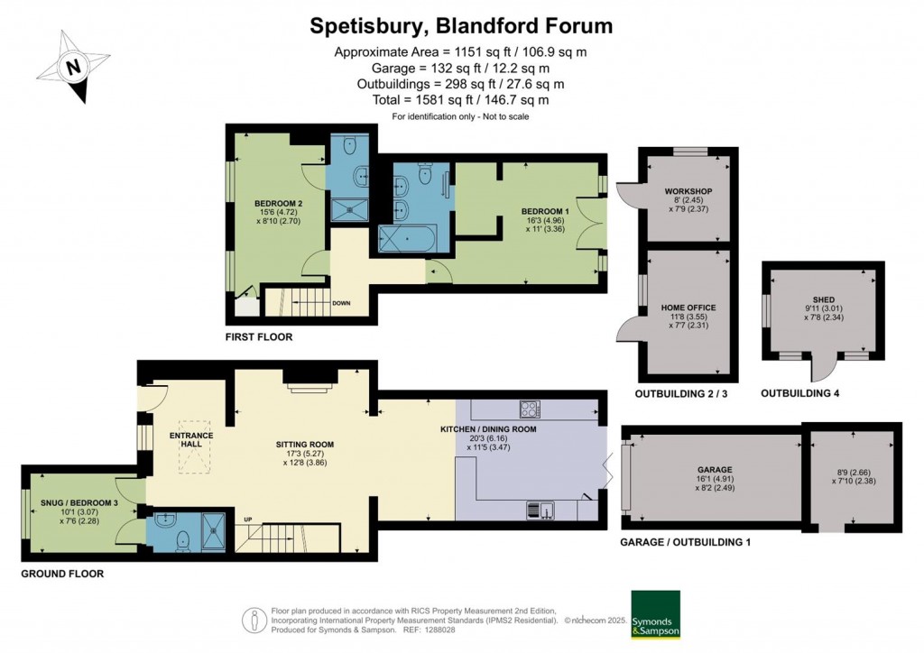 Floorplans For Spetisbury, Blandford Forum