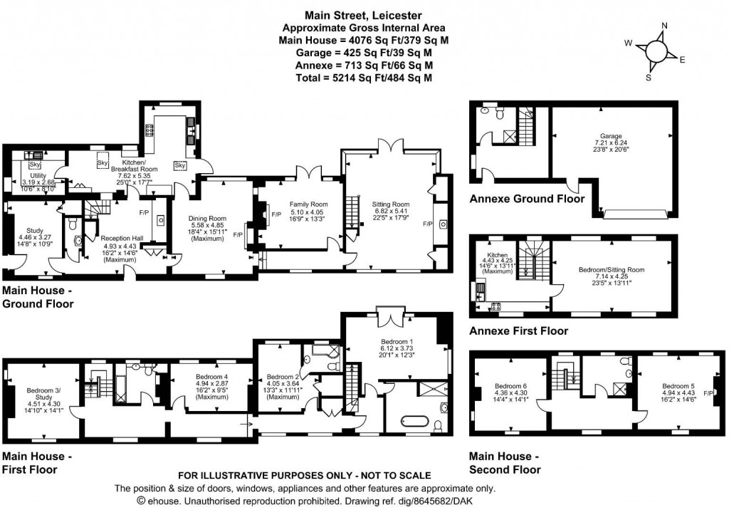 Floorplans For The Poplars, Houghton on the Hill, Leicestershire