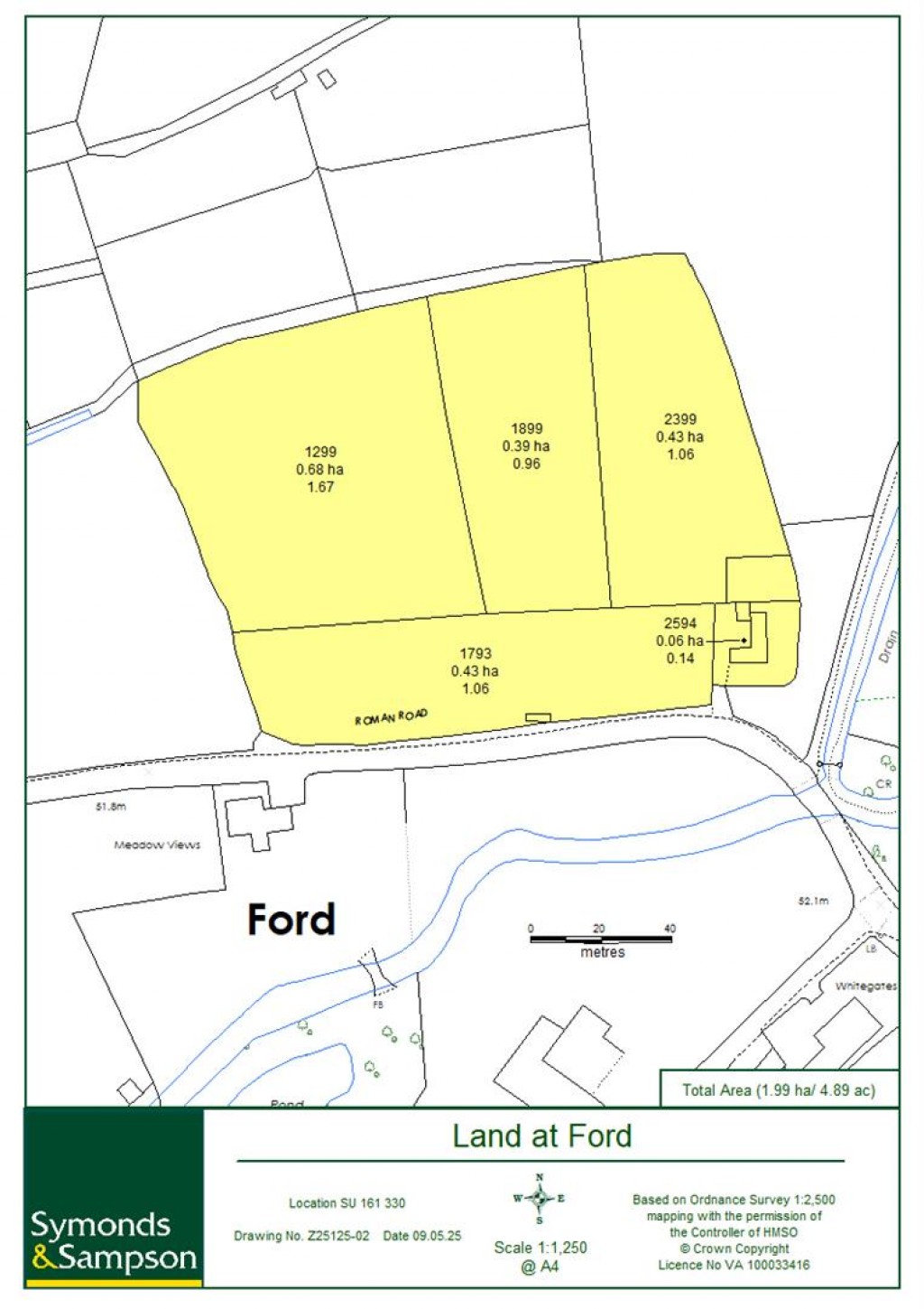 Floorplans For Land at Ford. Roman Road, Salisbury