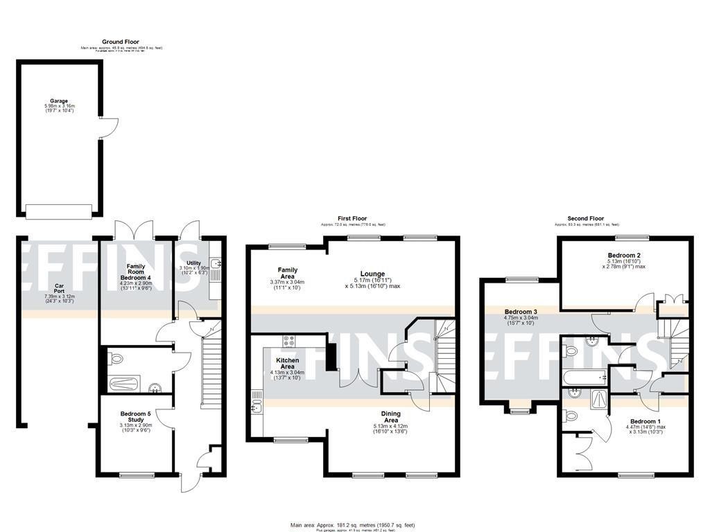 Floorplans For Cherry Drive, Ely