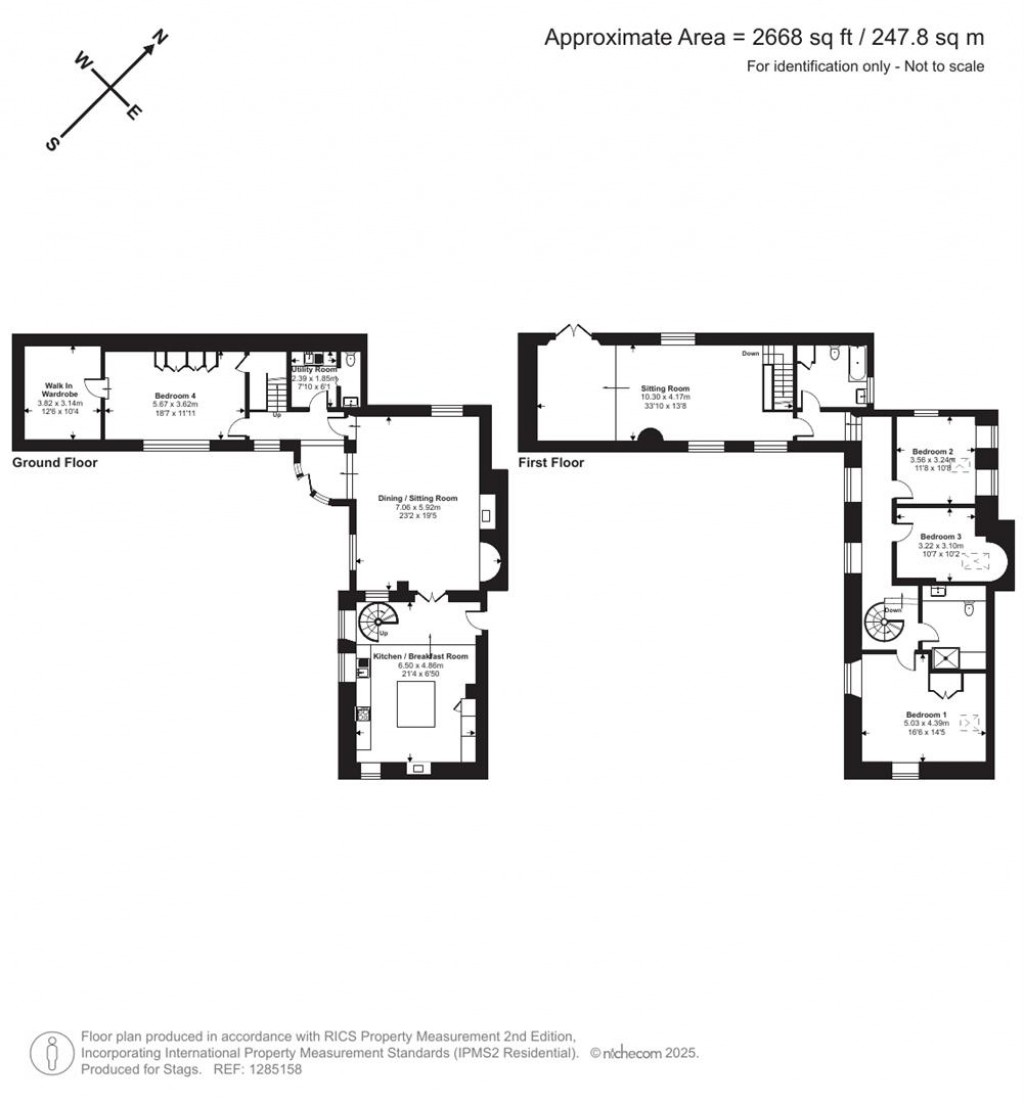 Floorplans For Coombe Fishacre, Newton Abbot