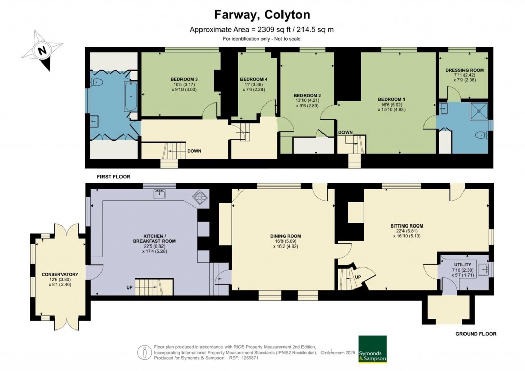 Floorplans For Farway, Colyton