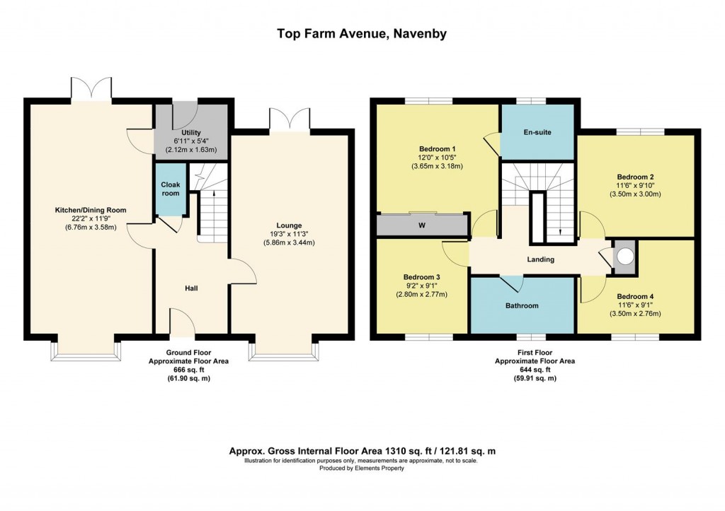 Floorplans For Top Farm Avenue, Navenby