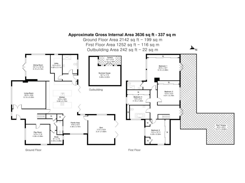 Floorplans For Rickling Road, Wicken Bonhunt, Saffron Walden