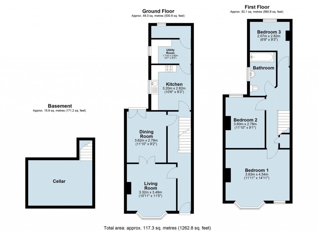 Floorplans For Glasgow Street, St James, Northampton, NN5
