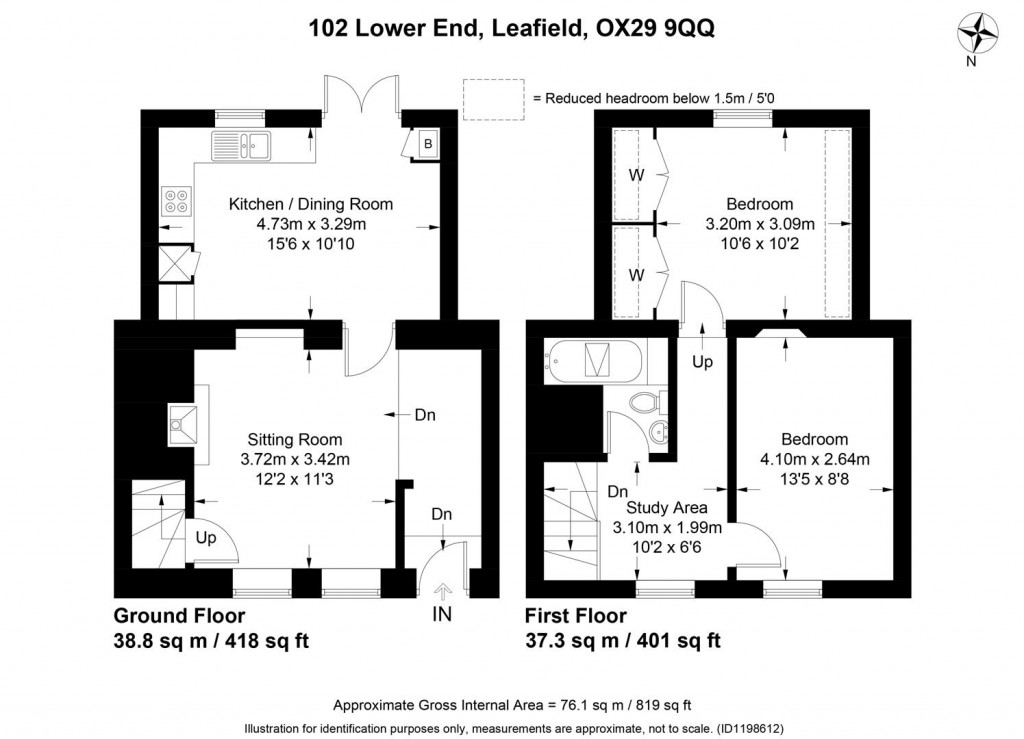 Floorplans For Leafield, Oxfordshire