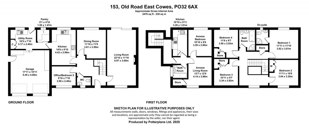 Floorplans For East Cowes, Isle of Wight