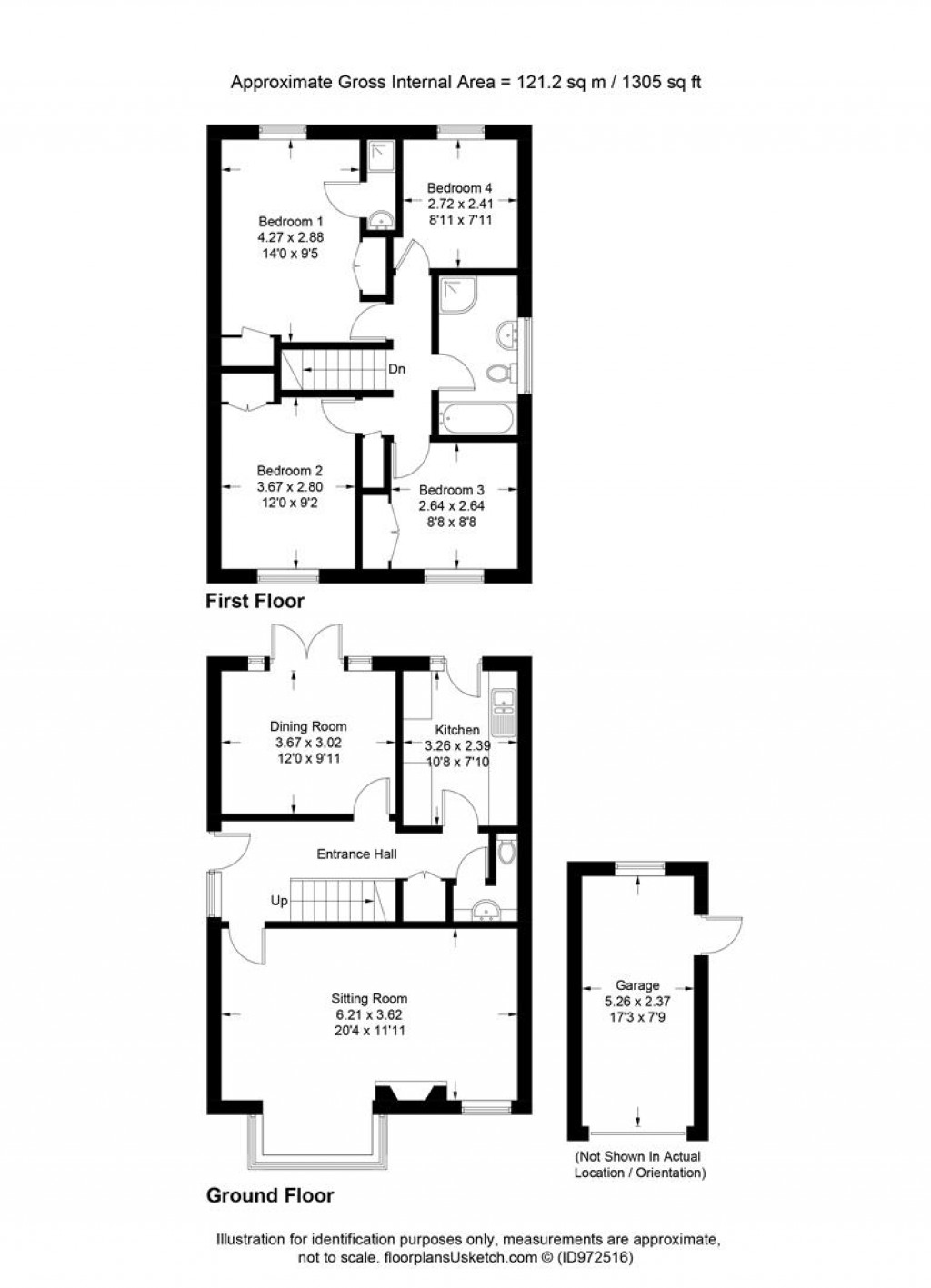 Floorplans For Church Drive, West Buckland