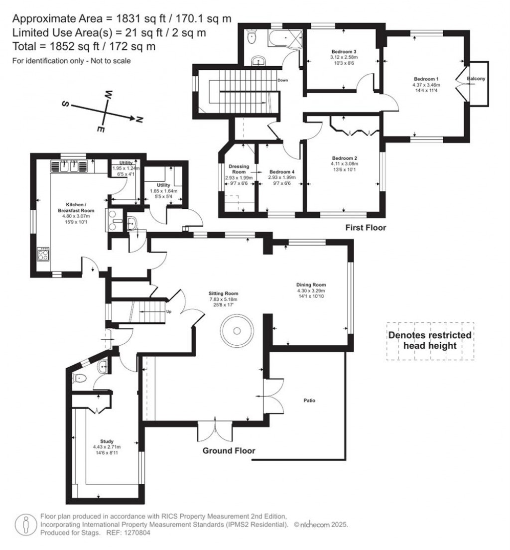 Floorplans For Luccombe, Minehead