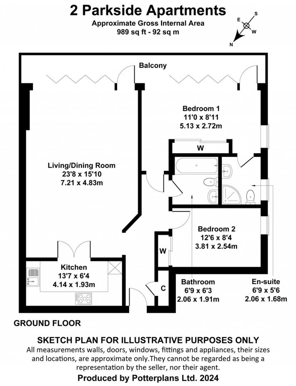 Floorplans For Sandown, Isle of Wight
