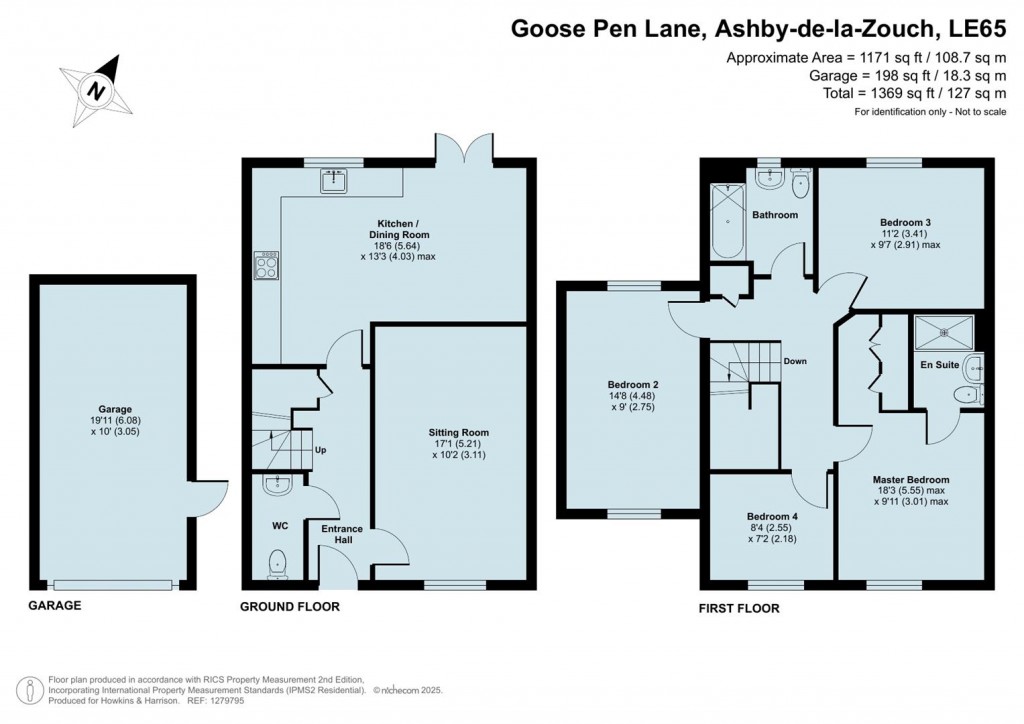 Floorplans For Goose Pen Lane, Ashby-De-La-Zouch, LE65