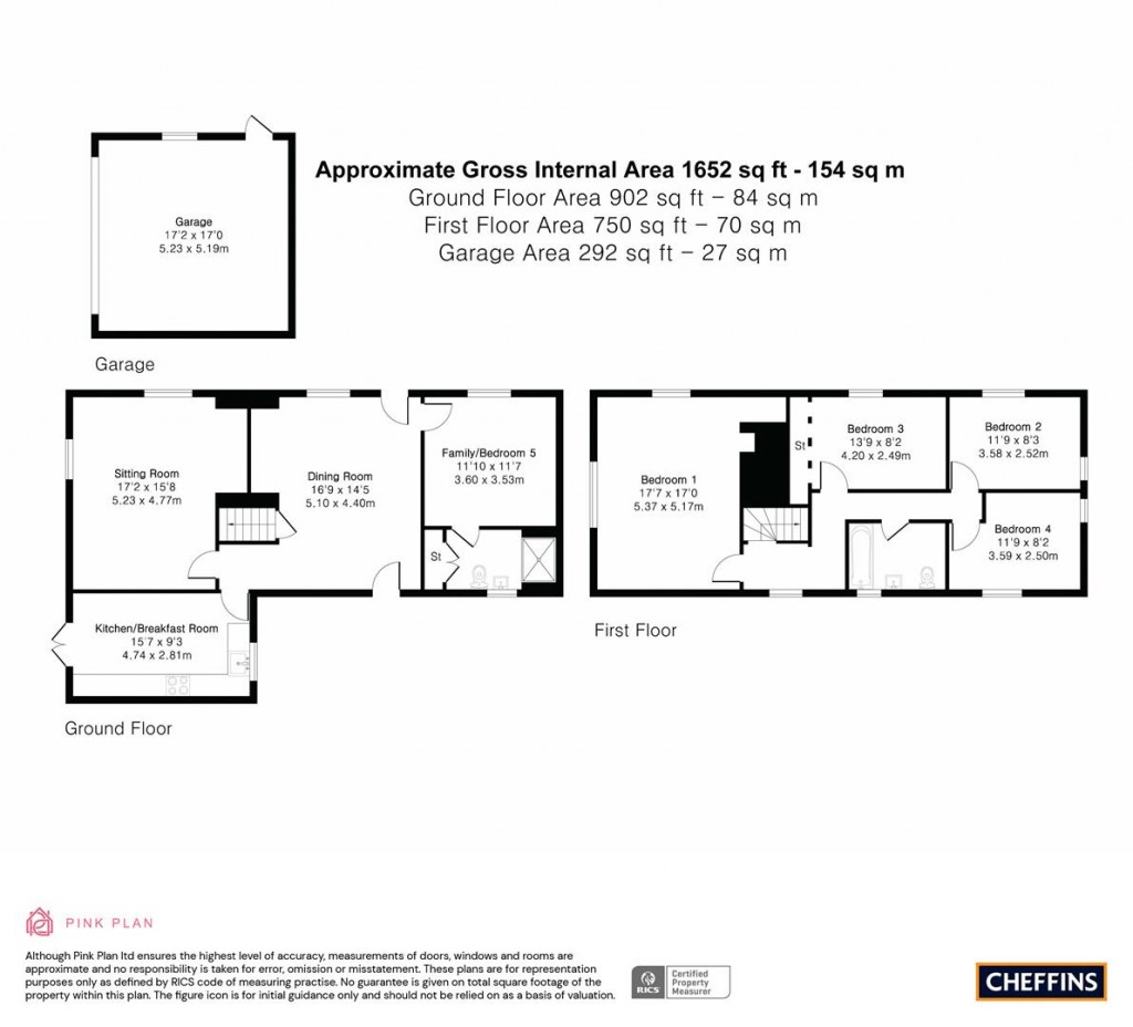 Floorplans For Cow Lane, Fulbourn