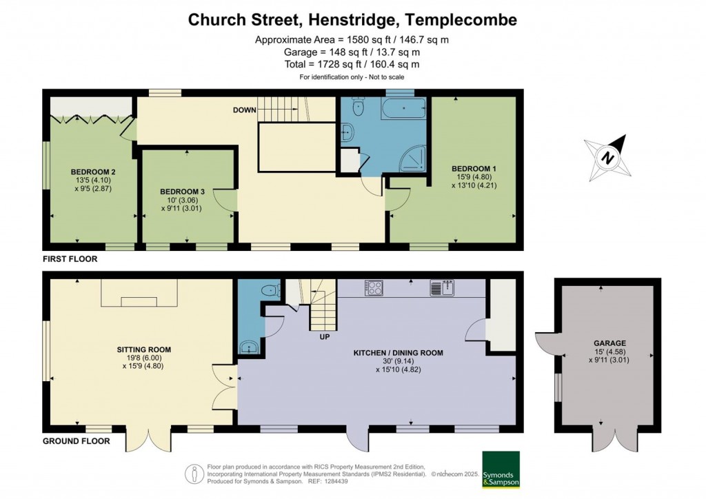 Floorplans For Church Street, Henstridge, Templecombe