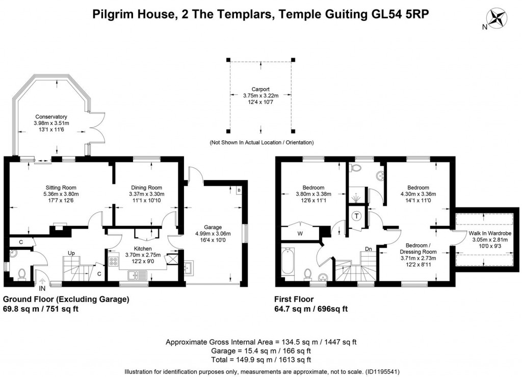 Floorplans For Temple Guiting, Gloucestershire