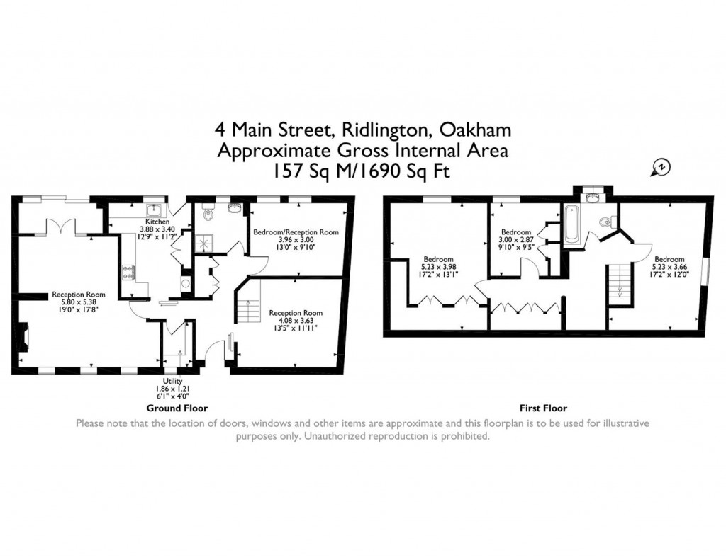 Floorplans For Main Street, Ridlington, Rutland