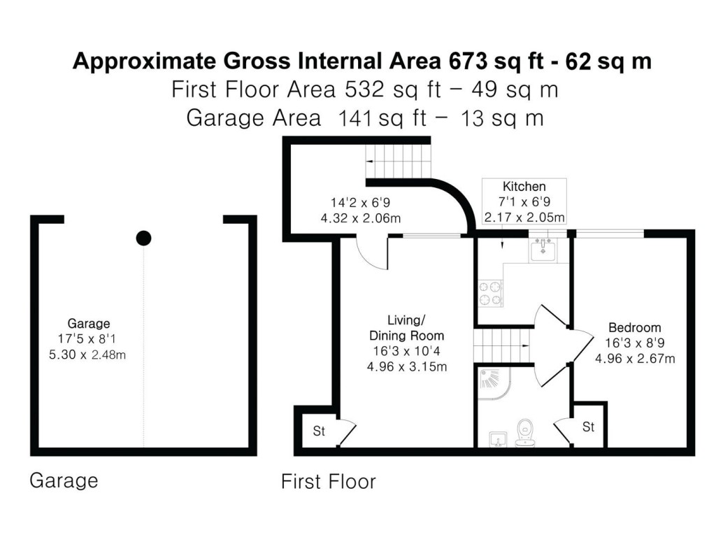 Floorplans For Church Street, Saffron Walden