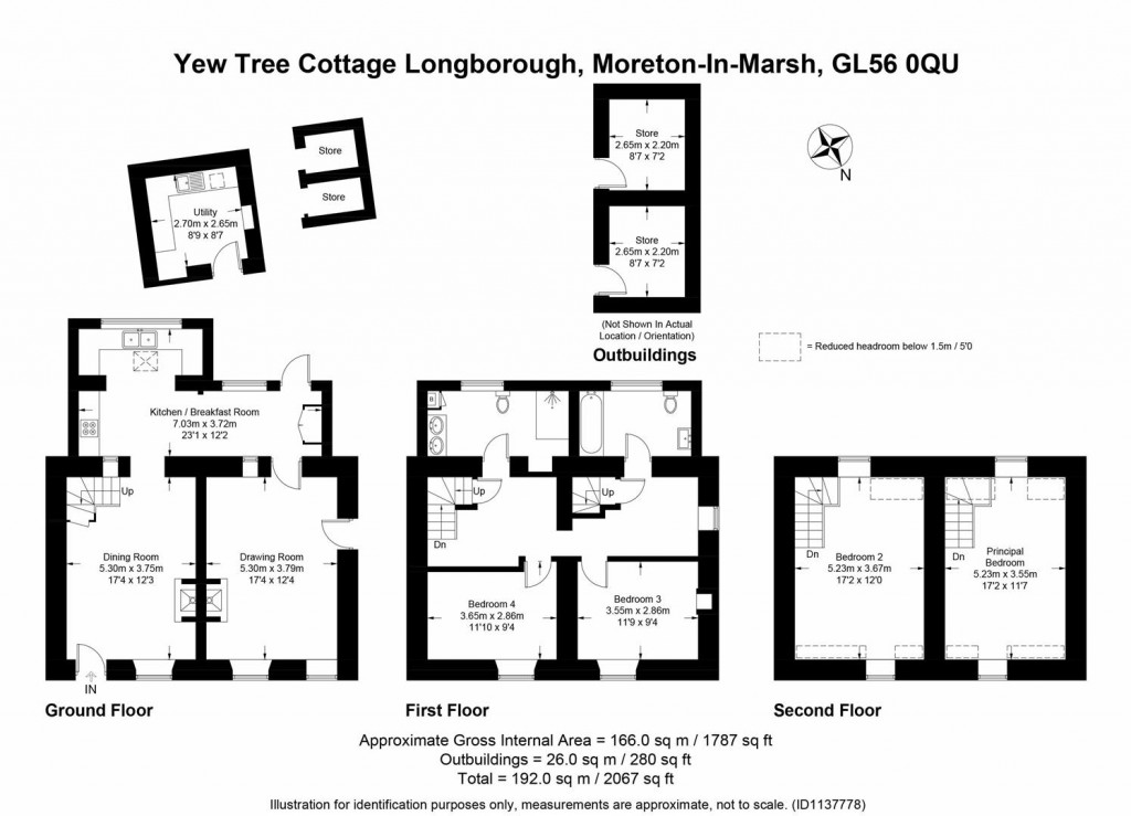 Floorplans For Longborough, Gloucestershire