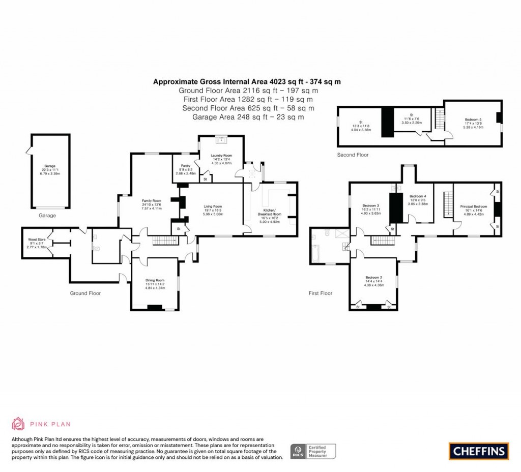 Floorplans For High Street, Knapwell