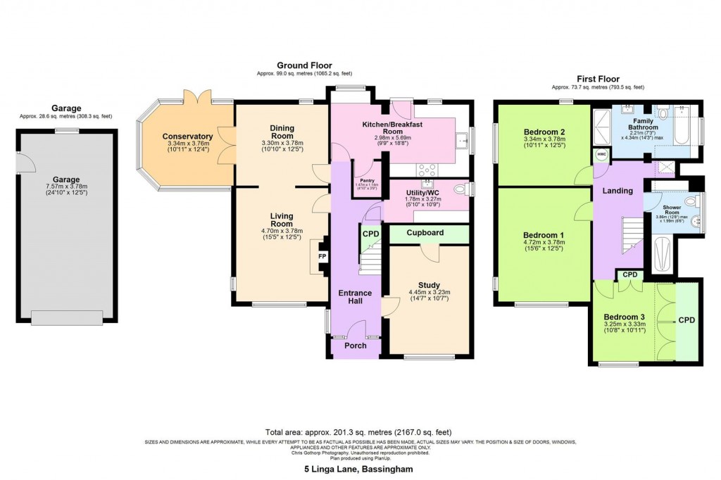 Floorplans For Linga Lane, Bassingham, Lincoln