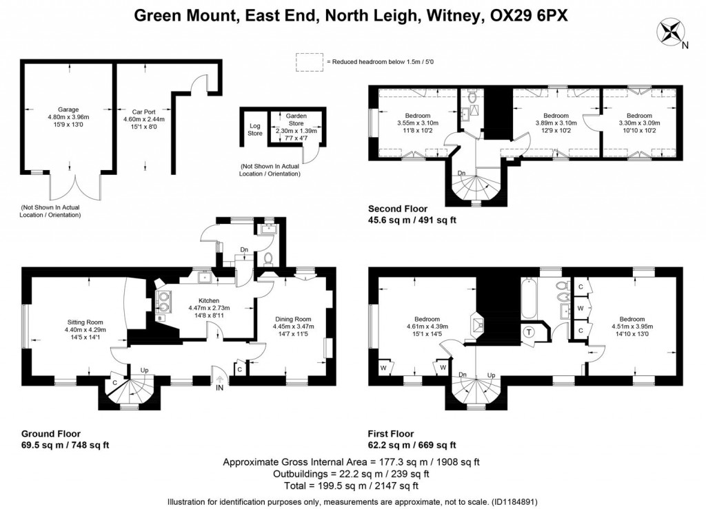 Floorplans For East End, North Leigh, Oxfordshire
