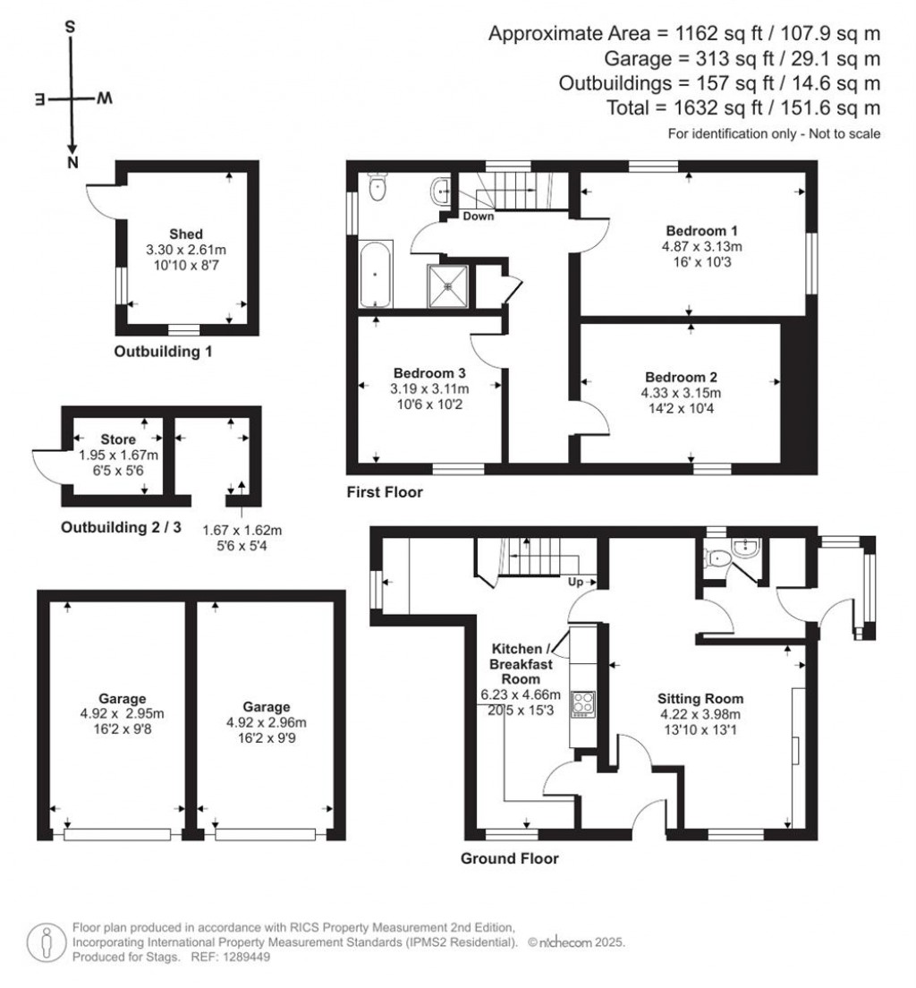 Floorplans For Snails Hill, West Chinnock, Crewkerne