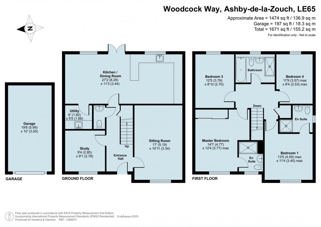 Floorplans For Woodcock Way, Ashby-De-La-Zouch, LE67