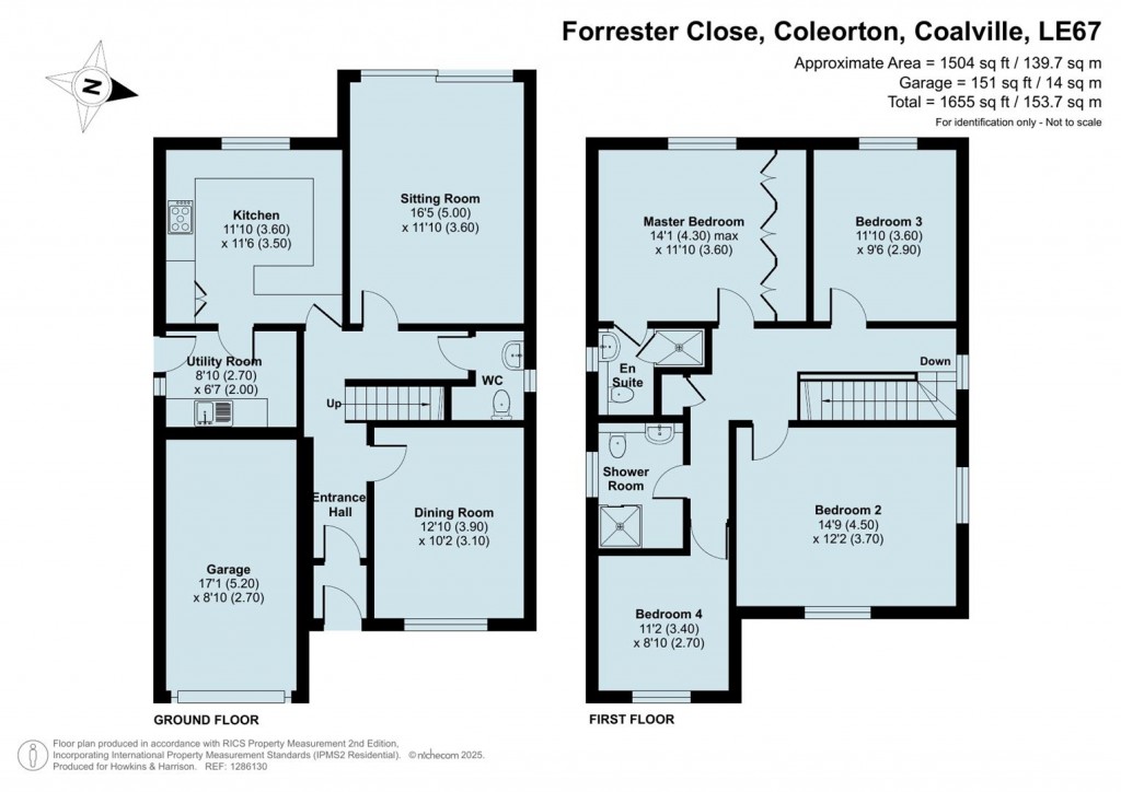 Floorplans For Forrester Close, Coleorton, LE67