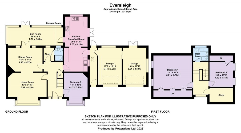 Floorplans For Cranmore, Isle of Wight