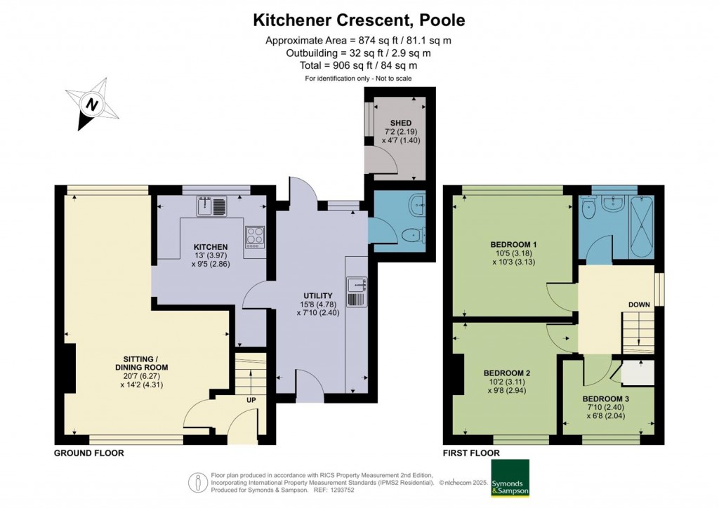 Floorplans For Kitchener Crescent, Poole